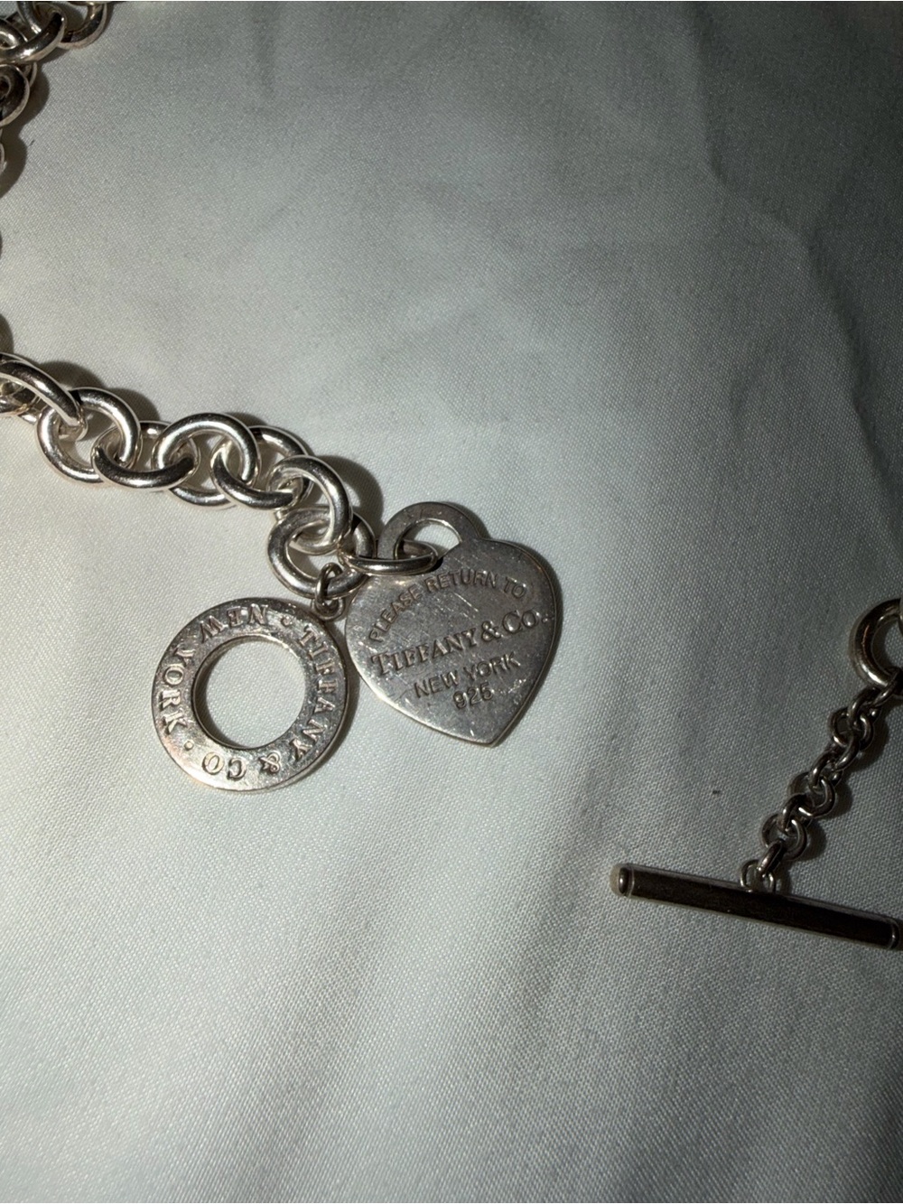 Tiffany & Co. Silver Toggle Heart Necklace - Picture 2 of 9